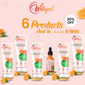 Complete 6-Piece Face Care Combo: Face Wash, Cream, Serum, Sunscreen, Mask & Scrub